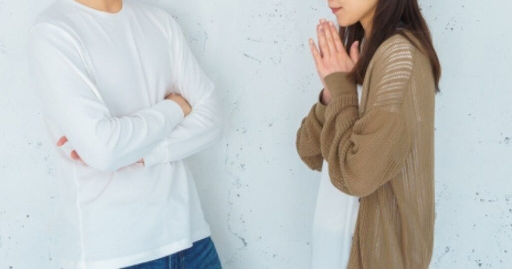 夫と健全なコミュニケーションを図ろうとする妻